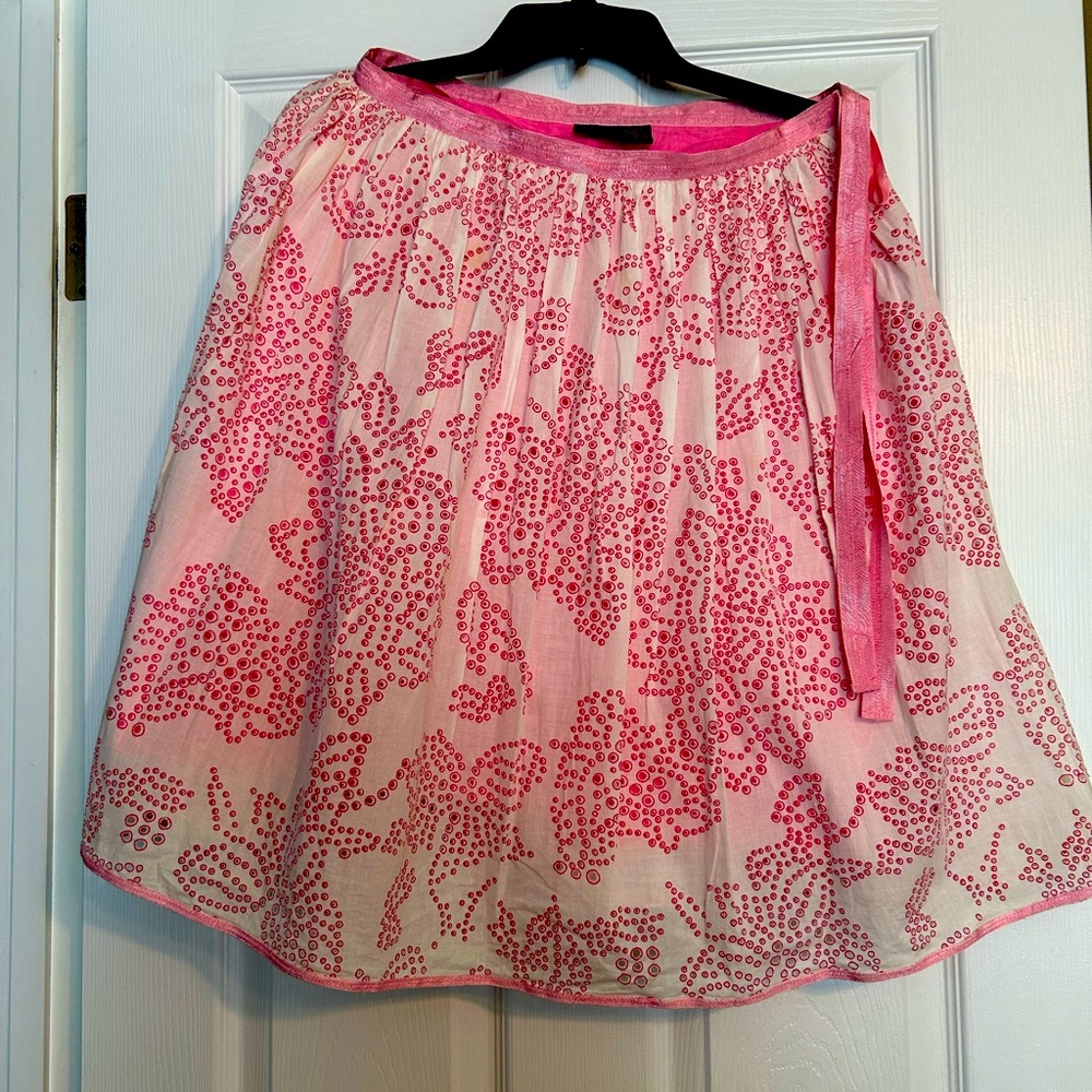 Pink eyelet Skirt